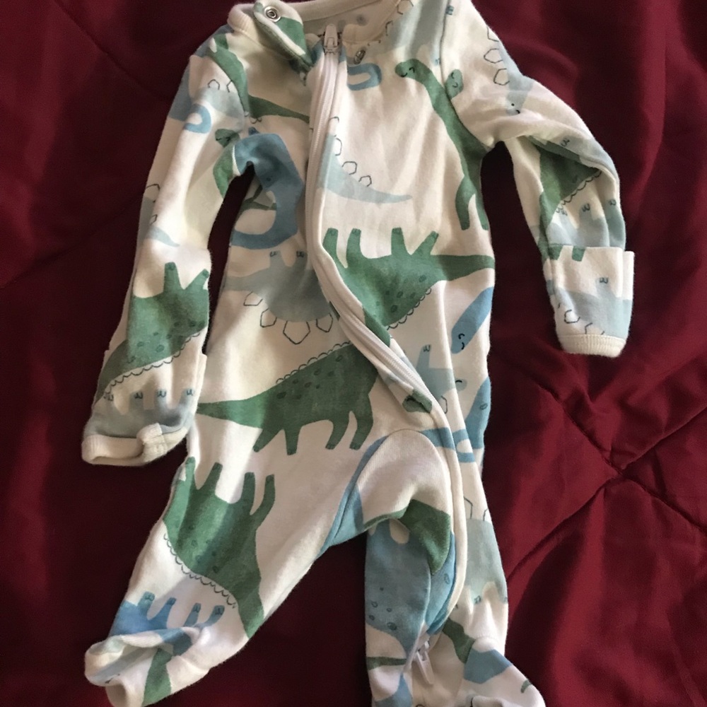 Dinosaur footie pjs